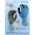 NMSAFETY 13 Gauge Seamless knitted Coolpass liner VaporWick coated foam nitrile glove